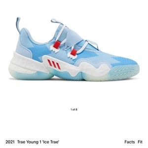Trae Young Ice trey shoes only worn in gym Excellent condition sells for 175$